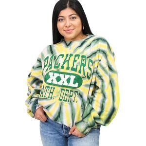 Vintage Green Bay Packers NFL Tie Dye Sweatshirt XL